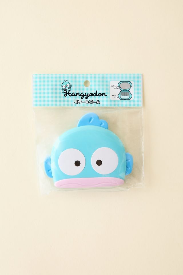 Sanrio Japan Originals Hangyodon Mirror & Comb Compact #3