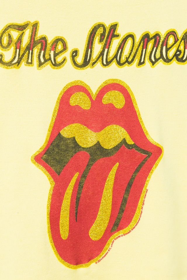 Junk Food The Rolling Stones Glitter Baby Tee #4