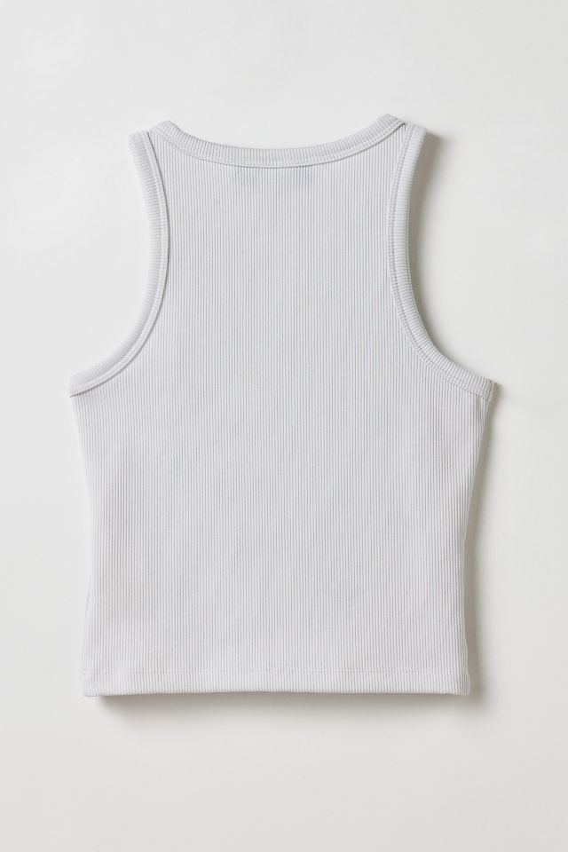 Vintage By RSTY Pierced Grommet Studded Ribbed Knit Cropped Tank Top #1