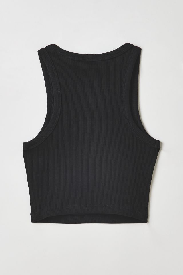 Vintage By RSTY Black Pierced Grommet Ultra-Cropped Tank Top #1