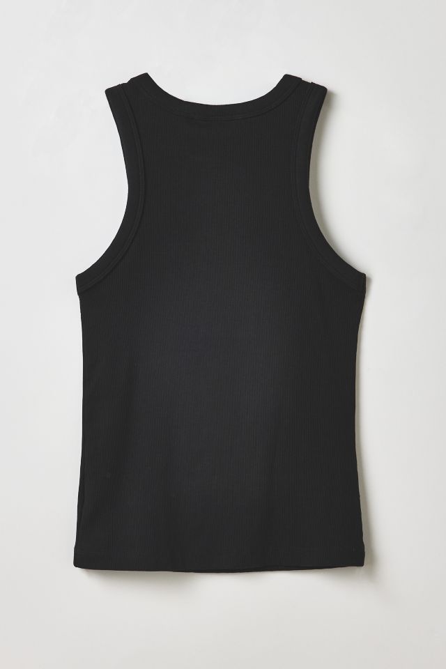 Vintage By RSTY Black Pierced Grommet Cropped Tank Top #1