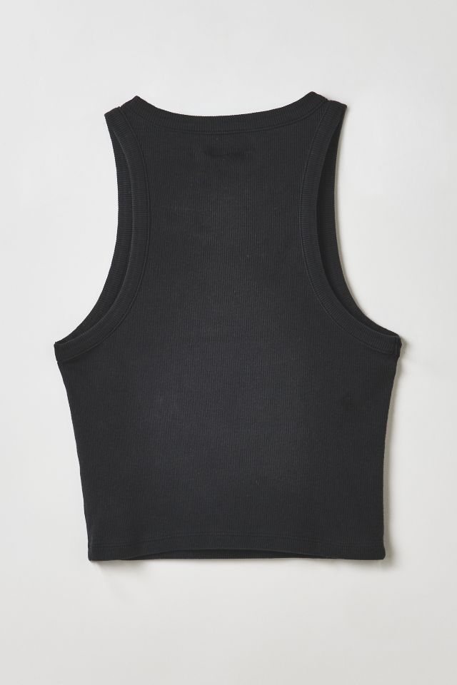 Vintage By RSTY Black Pierced Grommet Cropped Tank Top #1