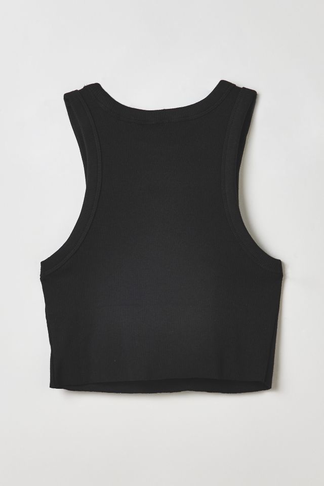 Vintage By RSTY Black Colorful Pierced Grommet Cropped Tank Top #1