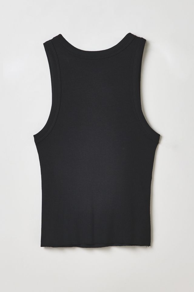 Vintage By RSTY Black Colorful Pierced Grommet Studded Fitted Tank Top #1