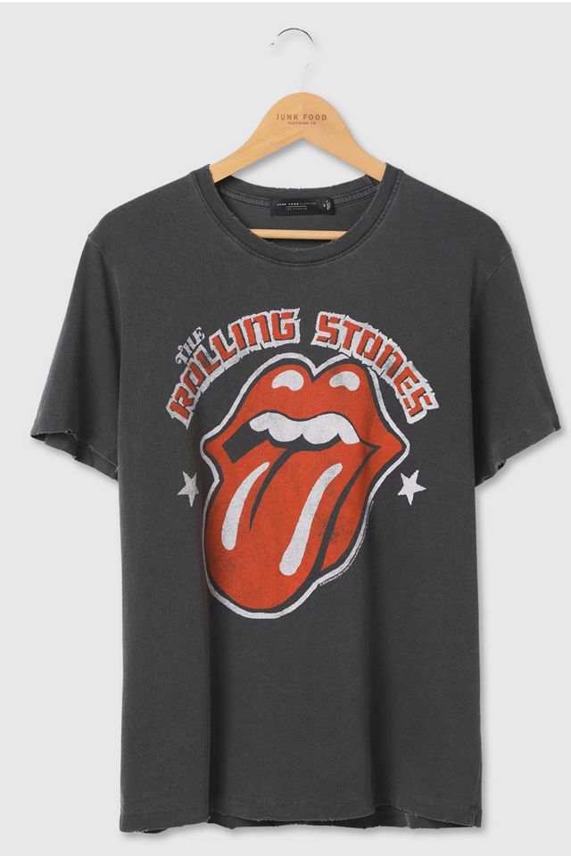 Junk Food The Rolling Stones Hot Lip Stars Tee #2