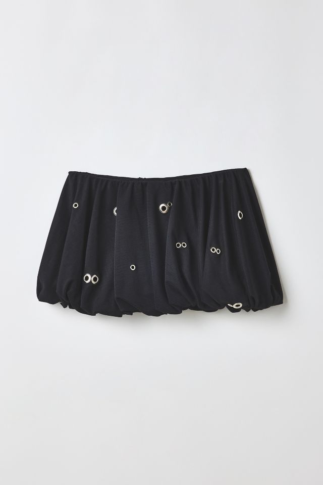 Vintage By RSTY Grommet Bubble Mini Skirt #1