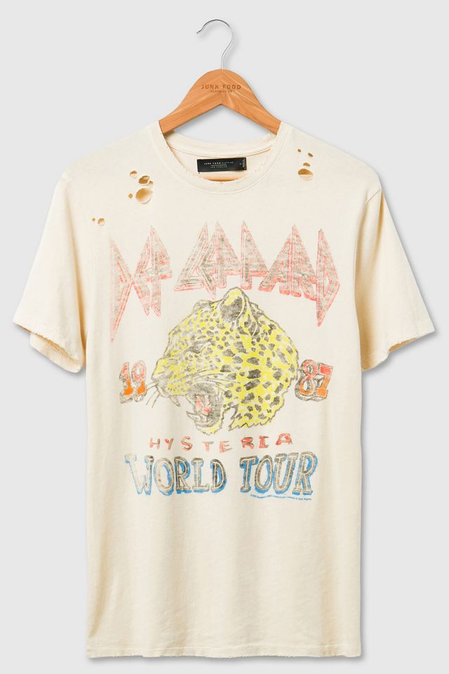 Junk Food Def Leppard Hysteria Distressed Tee #2