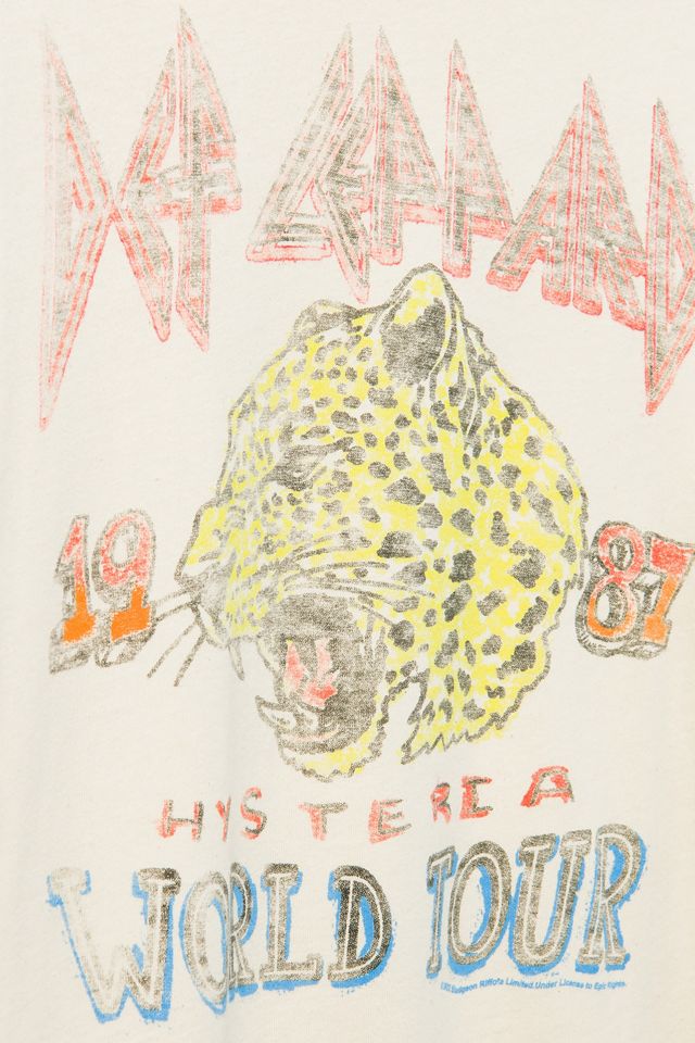 Junk Food Def Leppard Hysteria Distressed Tee #4