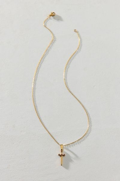 Urban Outfitters Fatale Waterproof Pendant Necklace In Gold, Women's At  In Gold