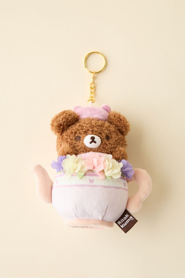 Rilakkuma Chairoikoguma San-X Original Tea Time Plushie Keychain #1