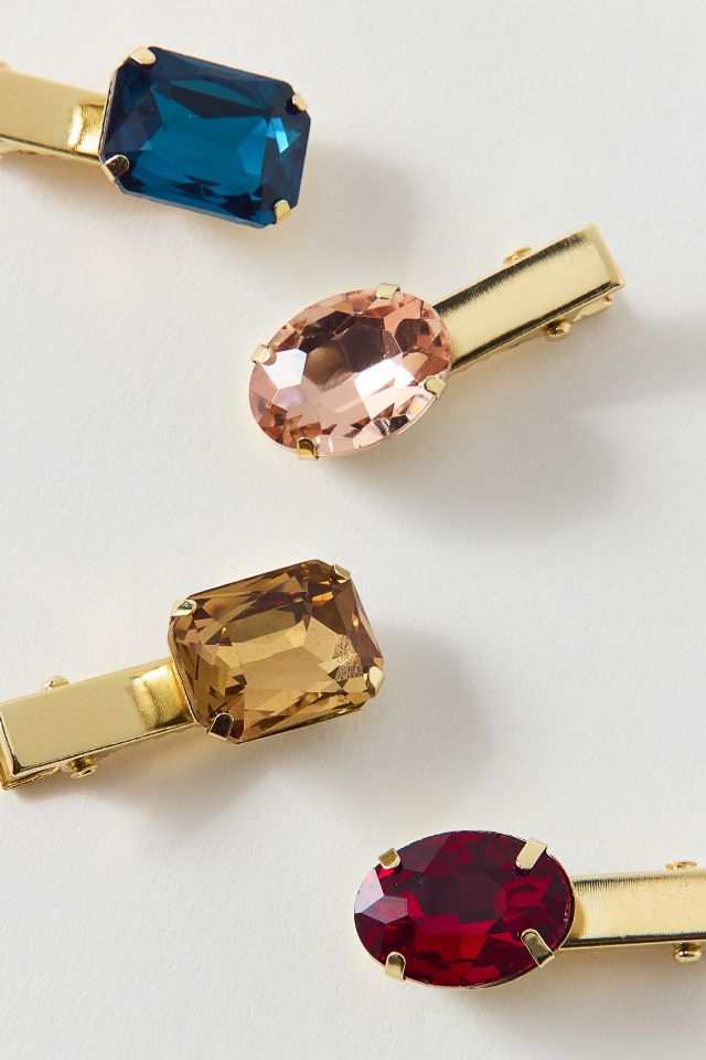 Bejeweled Hair Clips Set #1