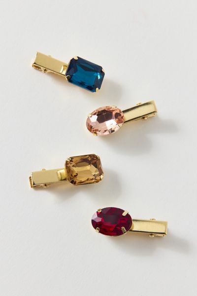 Bejeweled Hair Clips Set