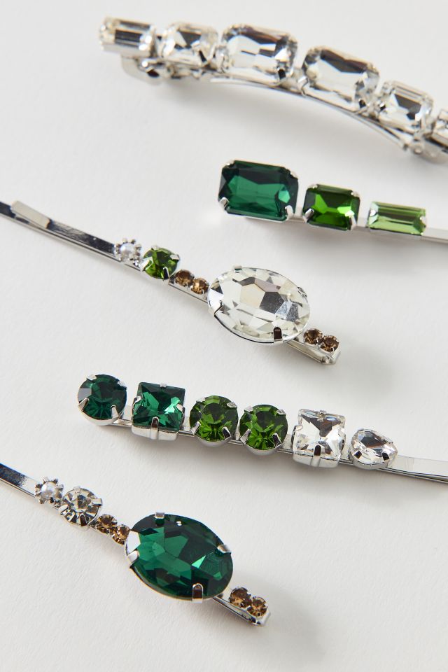 Mixed Jeweled Hair Clips Set #1