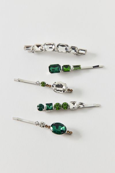 Mixed Jeweled Hair Clips Set