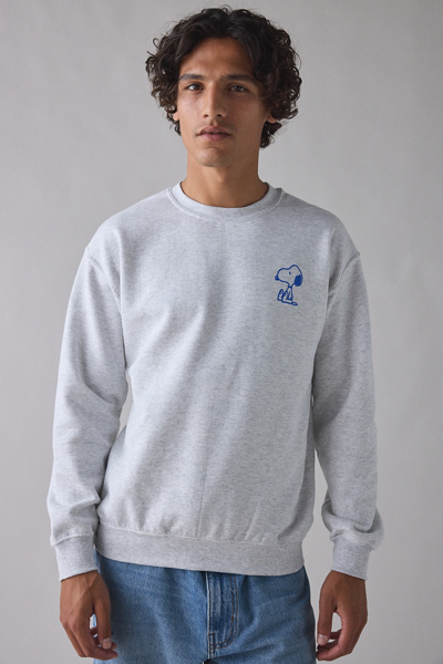 Peanuts Snoopy Comic Strip Graphic Crew Neck Sweatshirt