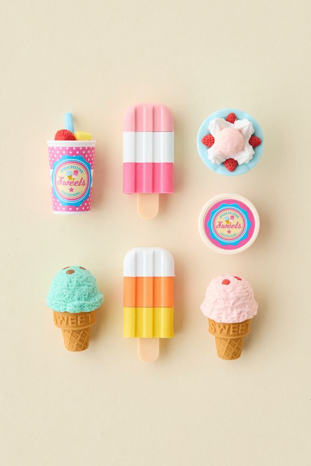 Iwako Ice Cream Eraser Set #1
