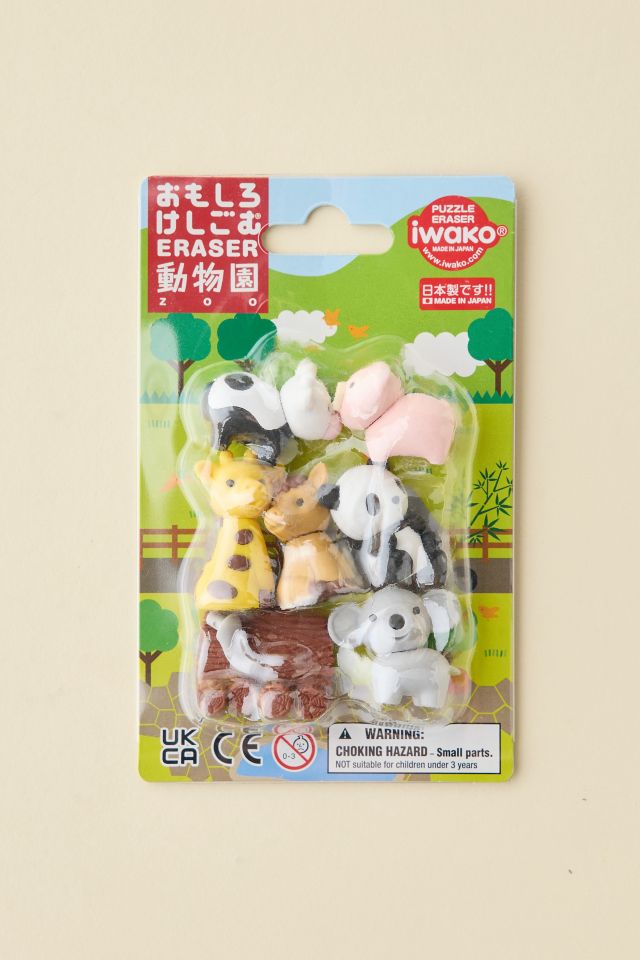 Iwako Zoo Animal Eraser Set #2