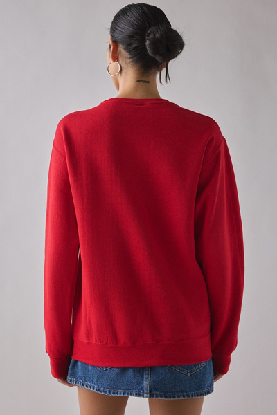 Mickey Mouse California Graphic Crew Neck Pullover Sweatshirt