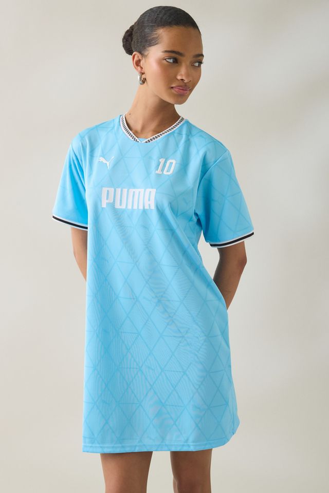 Puma Sport Graphic Short Sleeve Relaxed Jersey T-Shirt Dress #1