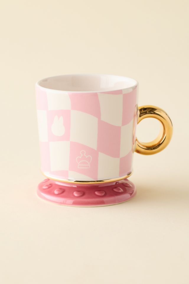 POP MART The Monsters Labubu Let’s Checkmate Series Pink Ceramic Mug #1