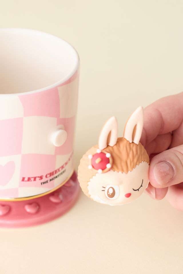 POP MART The Monsters Labubu Let’s Checkmate Series Pink Ceramic Mug #3