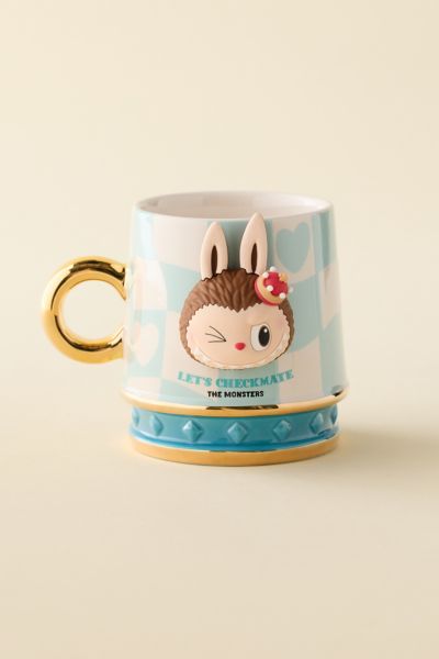 Pop Mart The Monsters Labubu Let's Checkmate Series Blue Ceramic Mug In Blue At Urban Outfitters In Blue