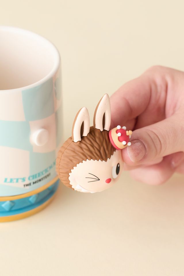 POP MART The Monsters Labubu Let’s Checkmate Series Blue Ceramic Mug #3