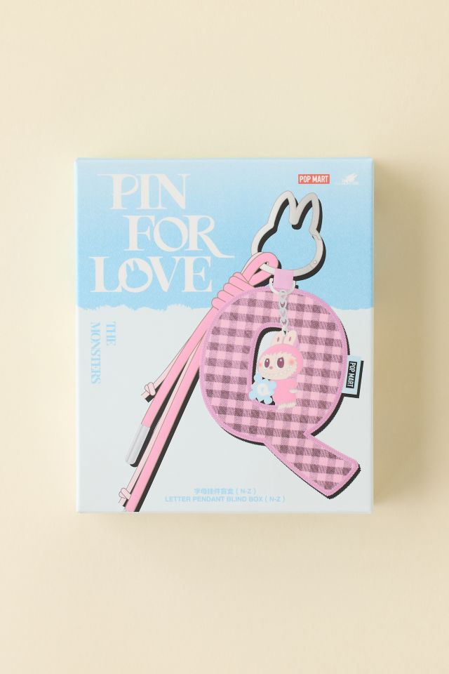 POP MART The Monsters Labubu Pin For Love Series N-Z Blind Box Keychain #3