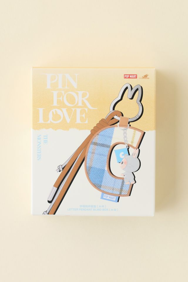POP MART The Monsters Labubu Pin For Love Series A-M Blind Box Keychain #3