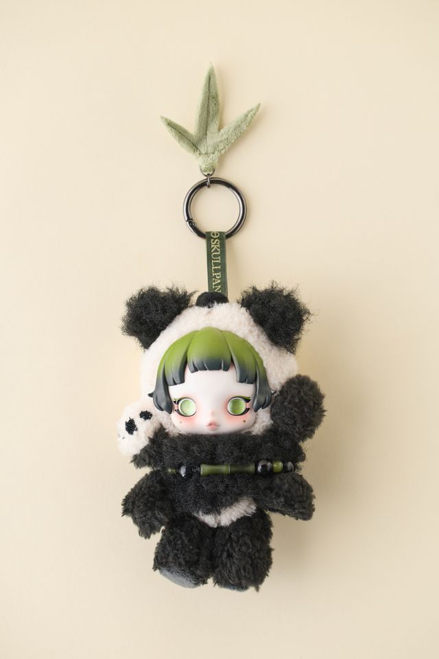 POP MART SKULLPANDA Lazy Panda Doll Pendant Plushie Keychain #1