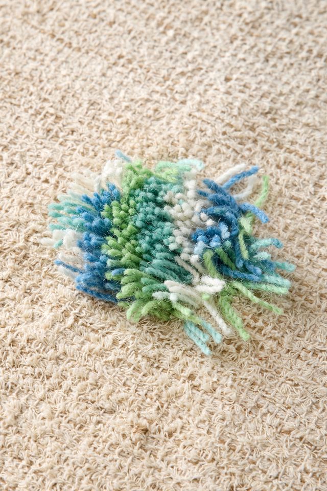 Polka Dot Shaggy Tufted & Woven Rug #2
