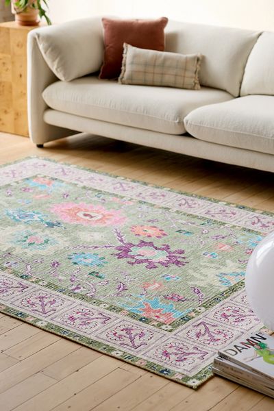 Una Floral Printed Rug