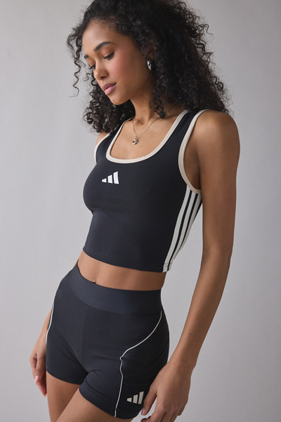 adidas Stadium Scoop Neck Cropped Tank Top