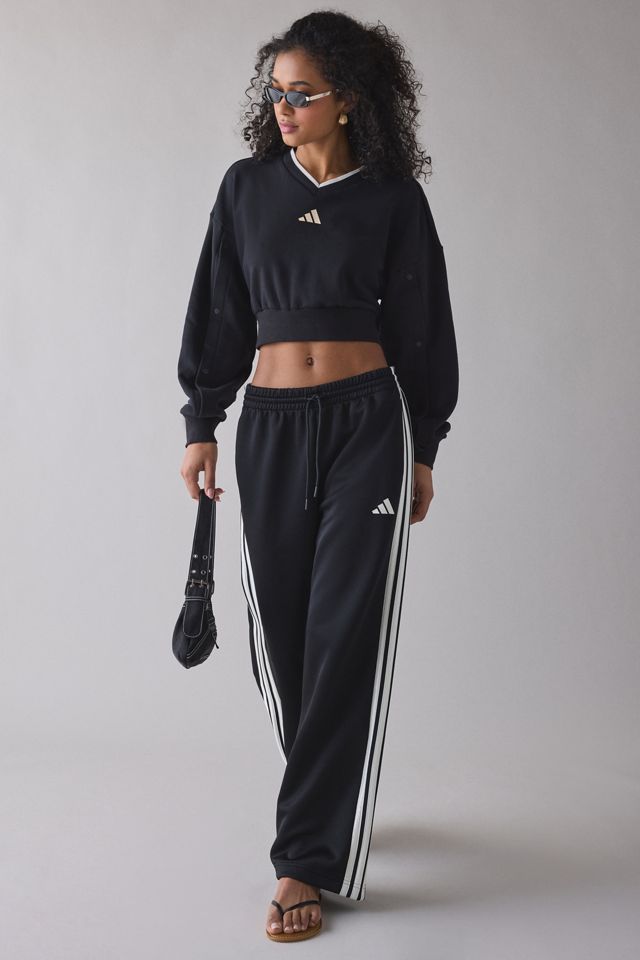 adidas Stadium V-Neck Snap Sleeve Pullover Sweatshirt #3