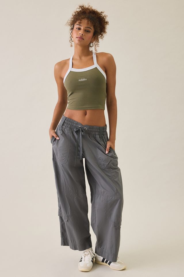 adidas Color Pop Cropped Racerback Tank Top #1