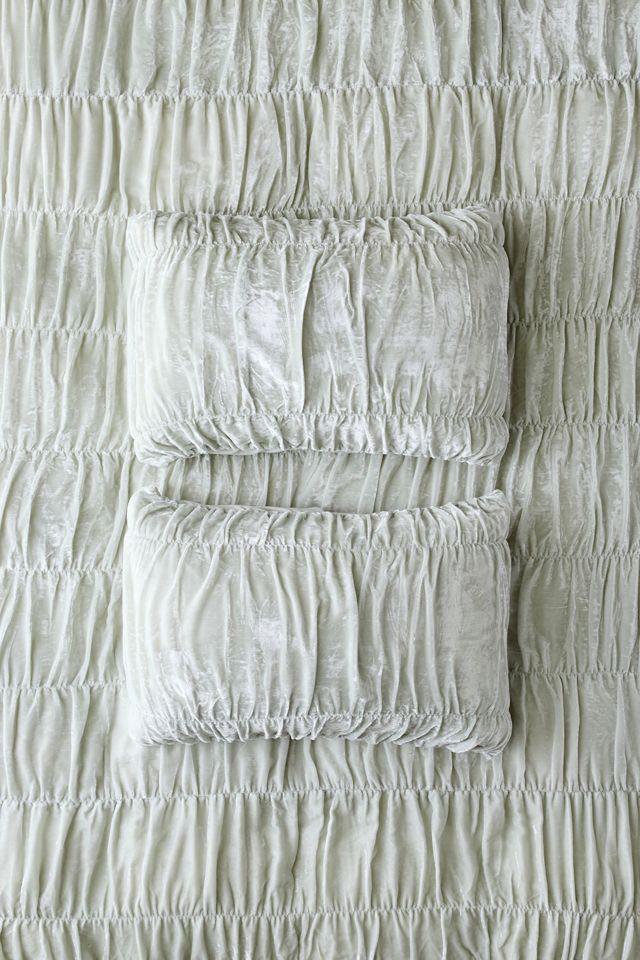Velvet Ruched Sham Set #1