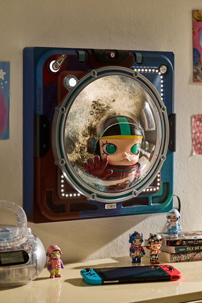 POP MART Mega Space Molly Hello Moon 3D Painting Figure Wall Art