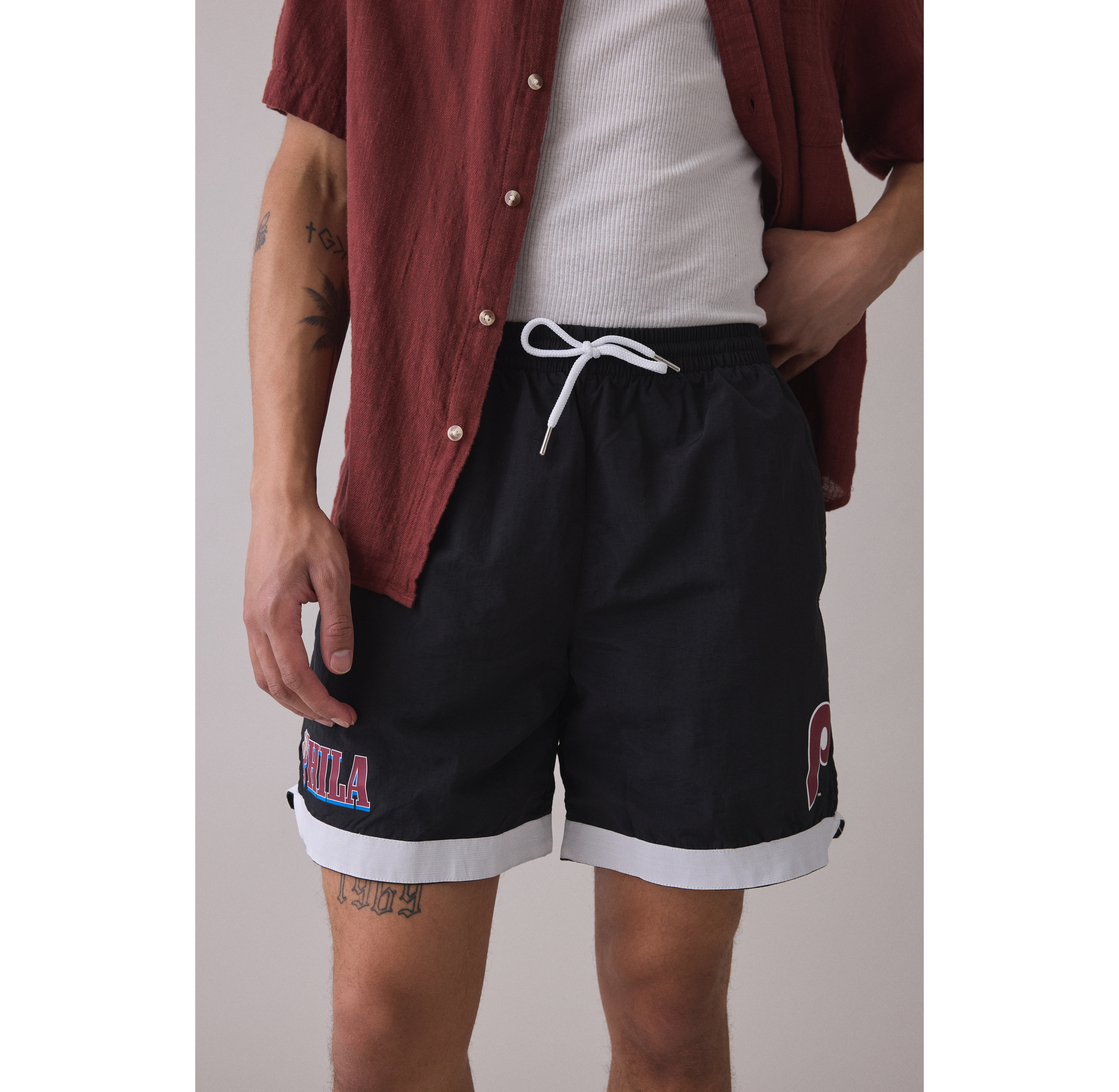 Mitchell & Ness MLB The City Philadelphia Phillies Nylon Shorts