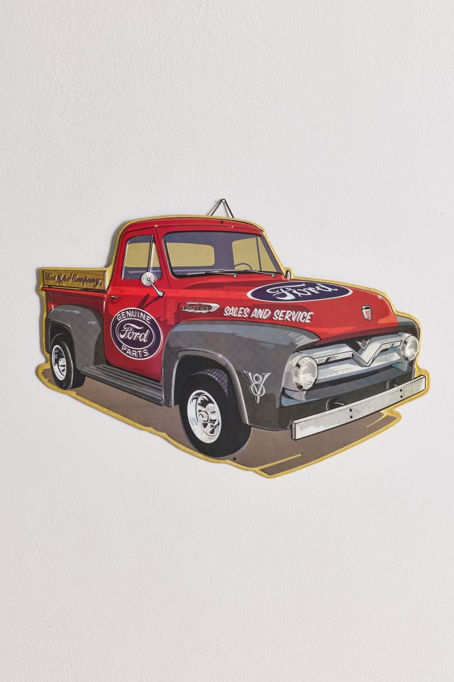 Ford Truck Embossed Tin Wall Sign #1