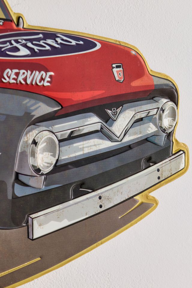 Ford Truck Embossed Tin Wall Sign #2