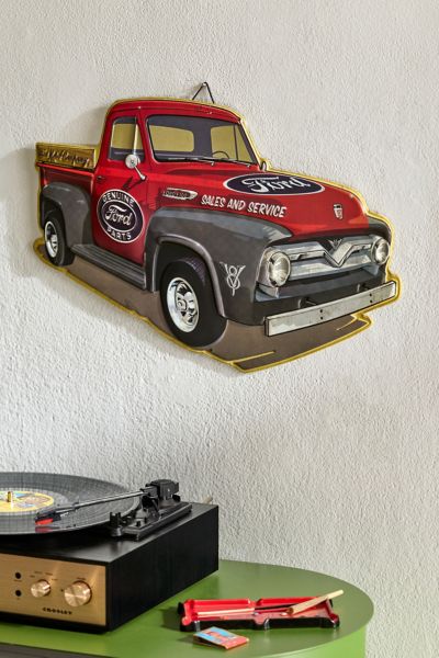 Ford Truck Embossed Tin Wall Sign