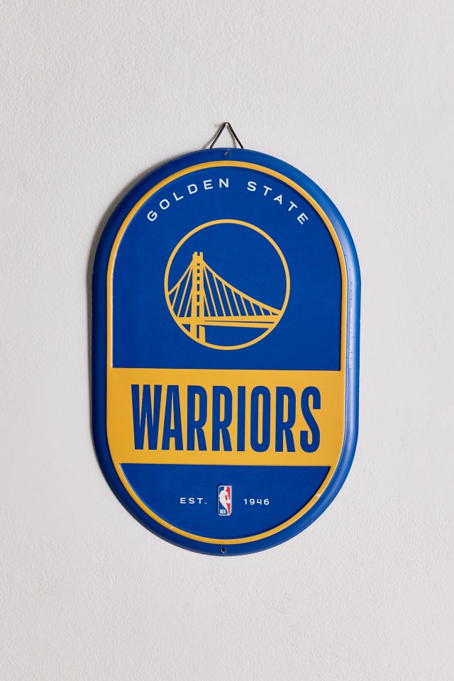 NBA Golden State Warriors Tin Pill Wall Sign #1