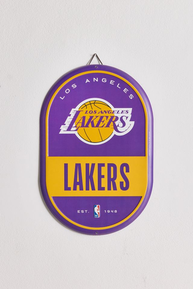 NBA Los Angeles Lakers Tin Pill Wall Sign #1