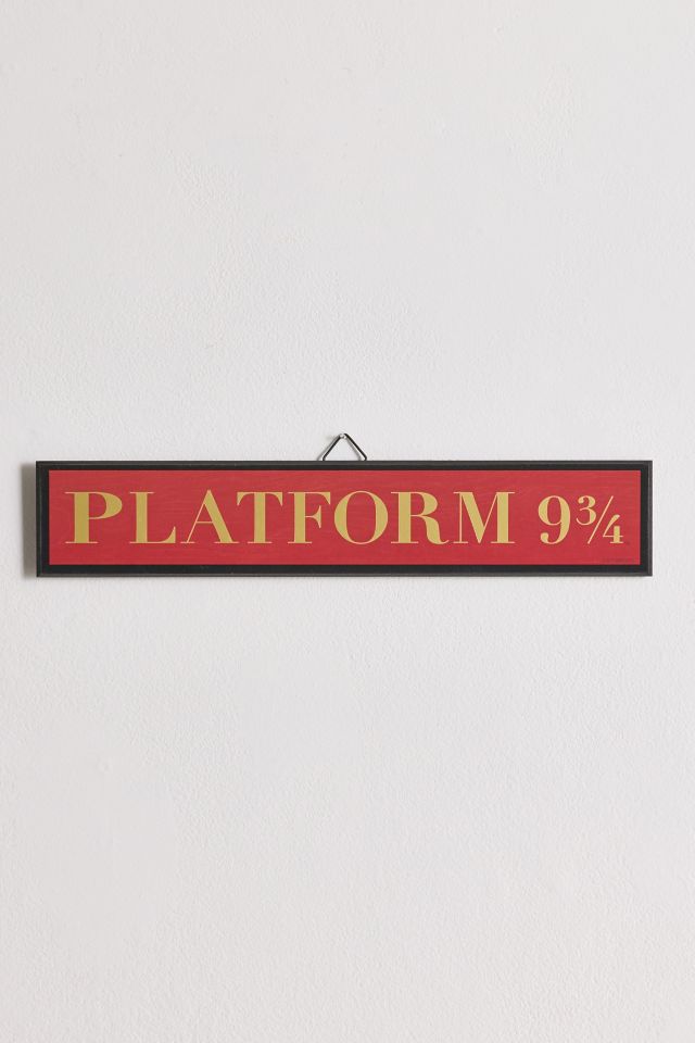 Harry Potter Platform 9¾ Wood Wall Sign #1