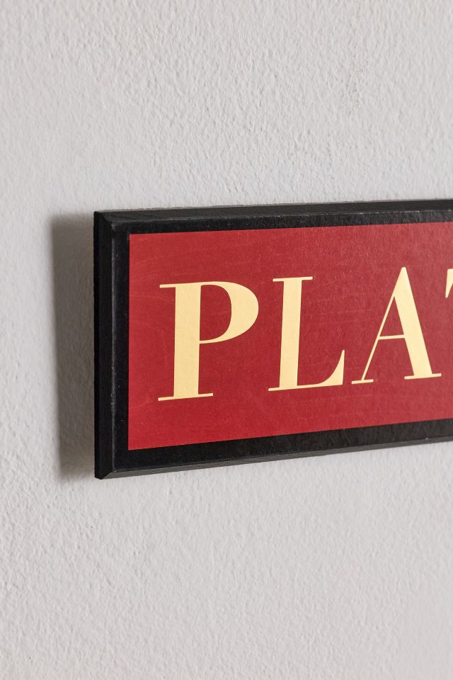 Harry Potter Platform 9¾ Wood Wall Sign #2