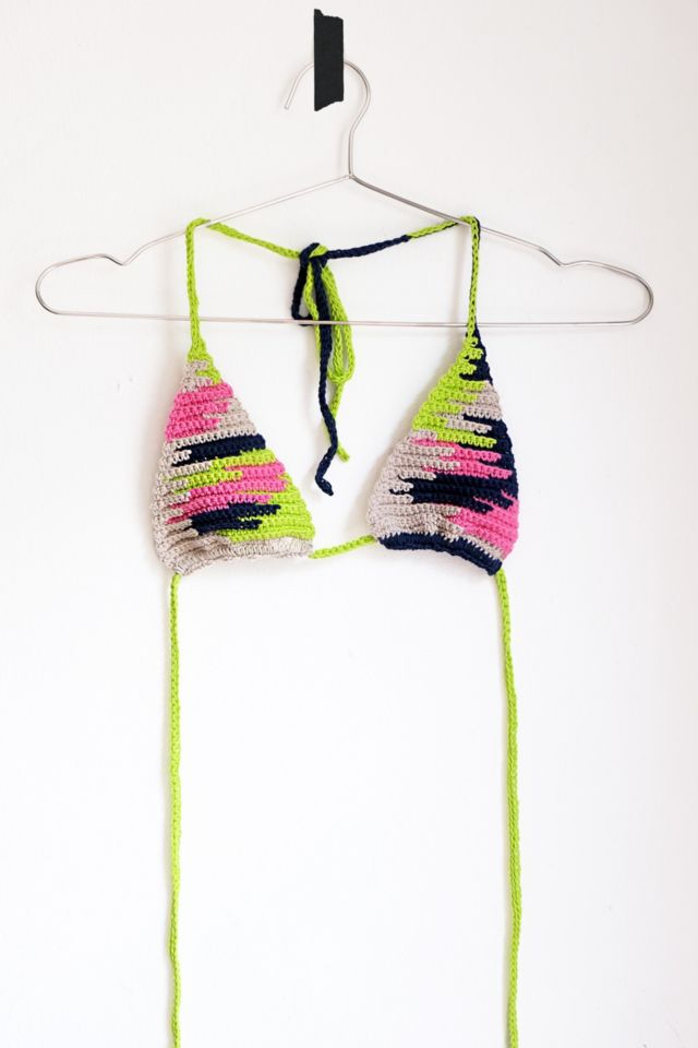 MARVES new york Upcycled Crochet Bikini Top No. 25-001 #1