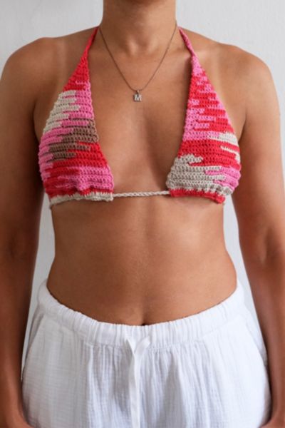 MARVES new york Upcycled Crochet Bikini Top No. 25-004