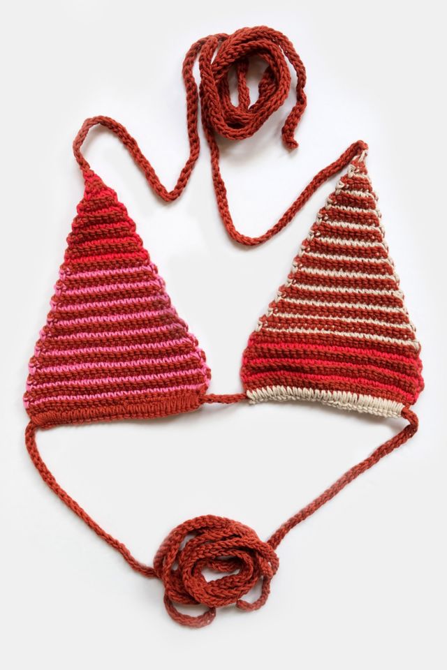 MARVES new york Upcycled Crochet Bikini Top No. 25-006 #1