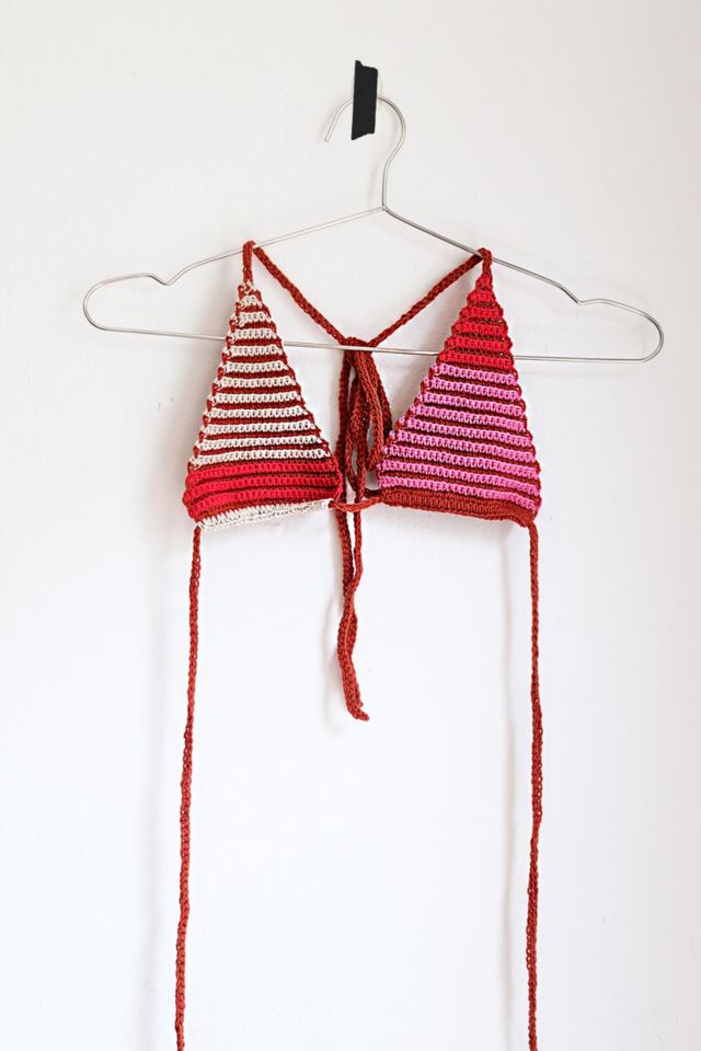 MARVES new york Upcycled Crochet Bikini Top No. 25-006 #2