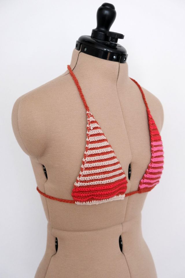 MARVES new york Upcycled Crochet Bikini Top No. 25-006 #3